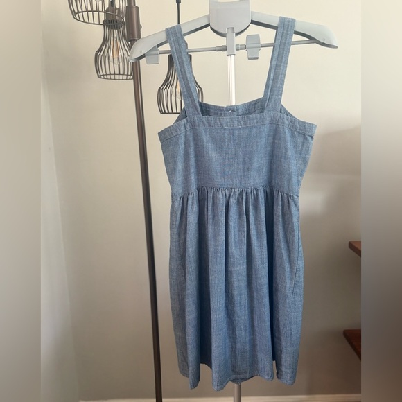 NWOT - JCrew Chambray Button-Front Sundress – Size 2 – Light Blue - Picture 2 of 6